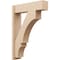 Ekena Millwork 8-in W x 30-in D x 42-in H Balboa Block Rough Cedar Woodgrain TimberThane Outlooker, Primed Tan OUTUR080X30X42BOA44RCPR - alternate 1
